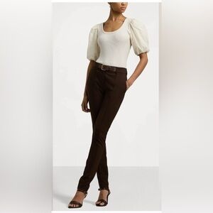 Lauren Ralph Lauren Jersey-Poplin Puff-Sleeve Top NWT 1X